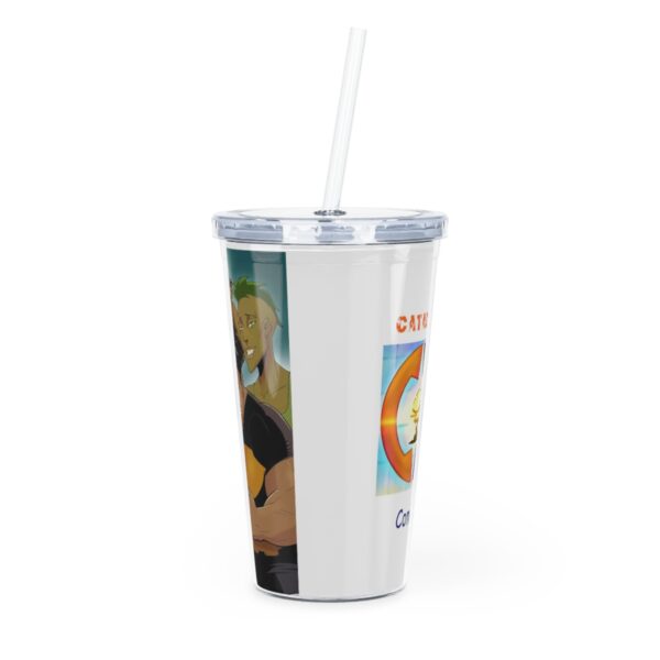 Cast of Trillion Plastic Tumbler with Straw - Image 3