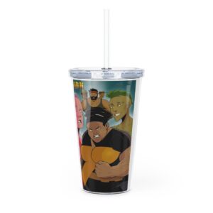 Cast of Trillion Plastic Tumbler with Straw
