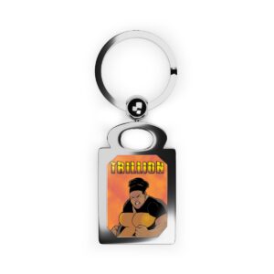Trillion rage Rectangle Photo Keyring