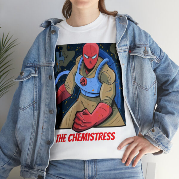 Cataclysm Comic's THE CHEMISTRESS Unisex Heavy Cotton Tee! - Image 9