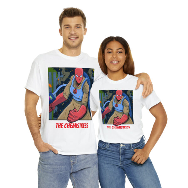 Cataclysm Comic's THE CHEMISTRESS Unisex Heavy Cotton Tee! - Image 10