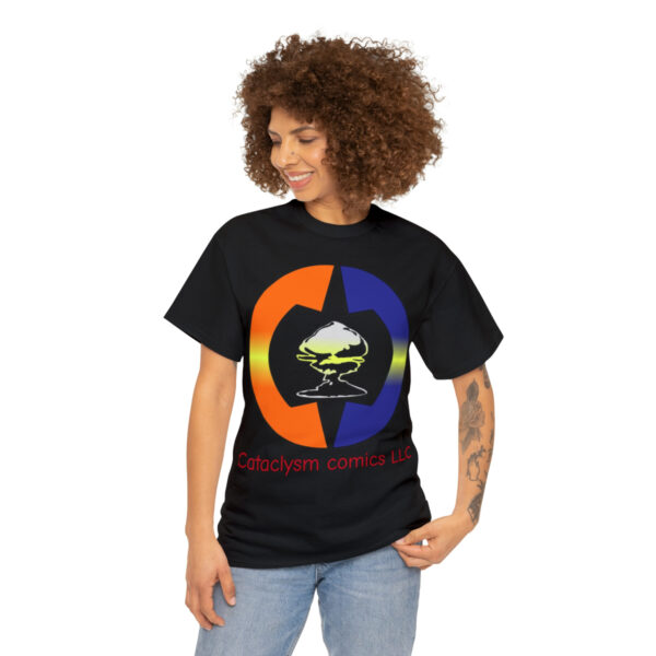 Cataclysm Comics LLC Black Logo Unisex Heavy Cotton Tee - Image 7