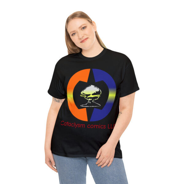 Cataclysm Comics LLC Black Logo Unisex Heavy Cotton Tee - Image 8